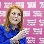 Sarah Ferguson bij haar bezoek aan Manchester, oktober 2024.