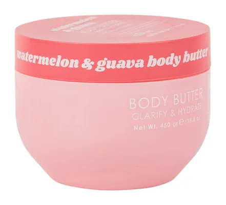 Voor €9,99 voelt je huid meteen zachter. Deze body butter met watermeloen en guave ruikt verrukkelijk.