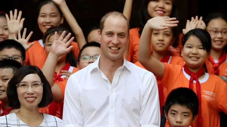 Hanoi loopt uit voor prins William 