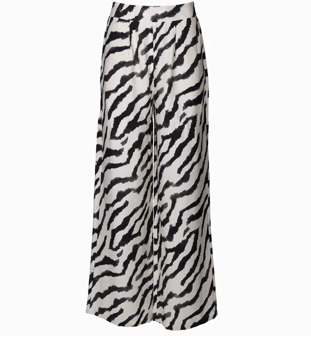 Broek met zebraprint van Wibra - €9,99