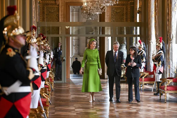 Mathilde bij staatsbezoek in Frankrijk