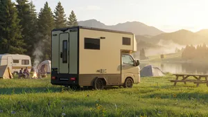 Deze piepkleine camper heeft vier bedden, maar verbergt één vreemd probleem