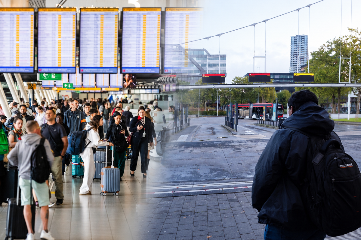 Streekvervoer staakt vandaag, maar zelfs wie met de auto naar Schiphol gaat kan dat merken