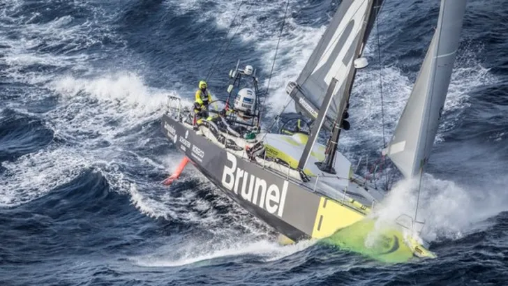 June 09, 2015. Team Brunel passing by Costa da Morte &#8211; Coast of Death &#8211; in Spanish wate…