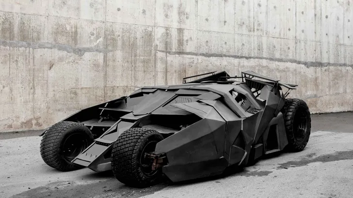 De Batmobile uit The Dark Knight