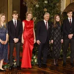 Queen Mathilde and King Philippe of Belgium at the rehearsal of the yearly Christmas concert