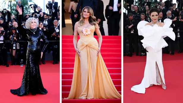Jane Fonda in Gucci, Heidi Klum in Elie Saab en Joan Collins in Stéphane Rolland bij de openingsceremonie van Cannes 2026. 