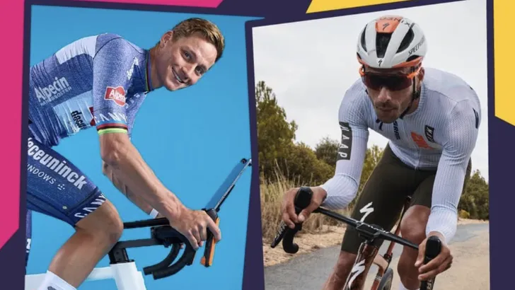 mathieu van der poel en freddy ovett op zwift