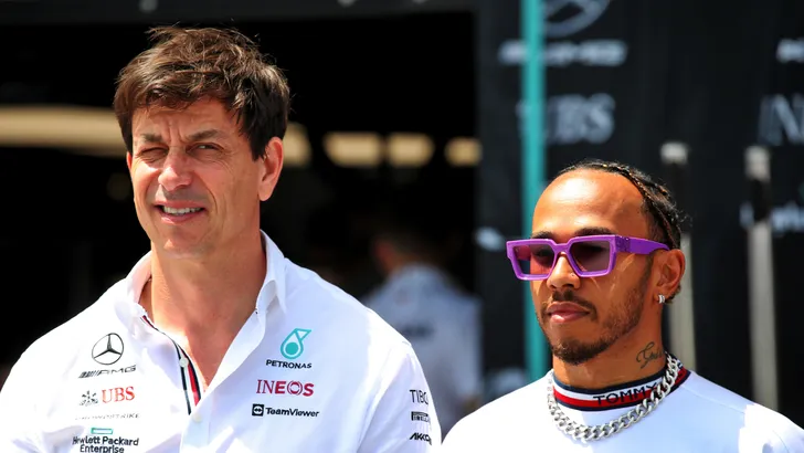 Toto Wolff en Lewis Hamilton