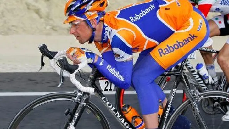 Menchov en Brown kopmannen Rabobank in Giro