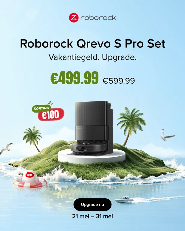 Roborock Qrevo S Pro Complete Set-Robotstofzuiger | Tijdelijk: €499,99 i.p.v. €599,99 