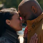 Kandyse McClure als Kaia, Colin Lawrence als partner Preach in Virgin River