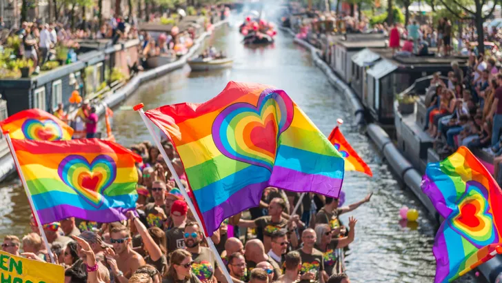 Gay Pride canal parade Amsterdam