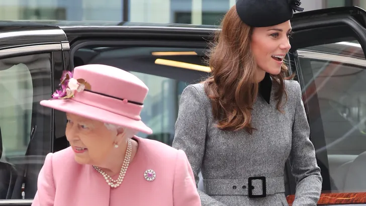 Queen Elizabeth en Kate Middleton
