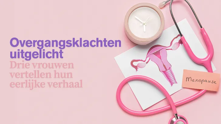 Klokje en stethoscoop op roze achtergrond