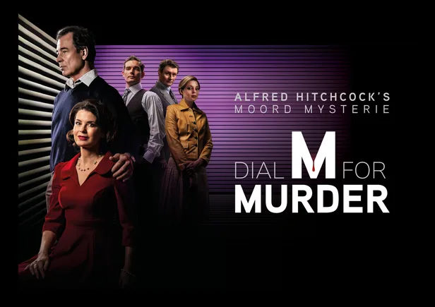Caroline de Bruijn, Erik de Vogel, Harpert Michielsen, Alexander Schuitema en Roos van Erkel spelen in het toneelstuk Dial M For Murder 