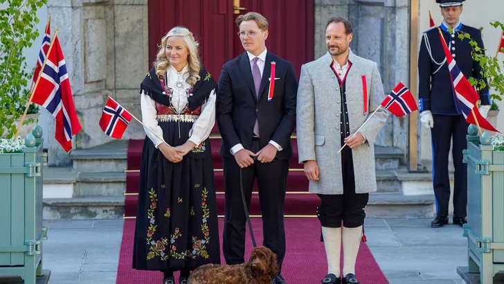 Princess Mette-Marit and Prince Haakon in Norway during ceremony