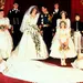 prinses Diana in haar trouwjurk