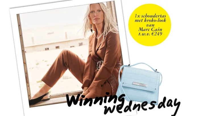 Winning Wednesday: schoudertas met kroko-look van Marc Cain t.w.v. €249
