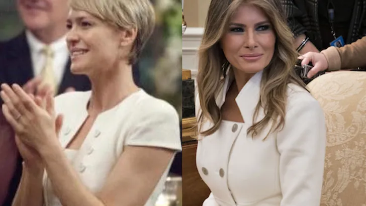 Beter goed gejat? Melania Trump 'kopieert' de kleding van Claire Underwood