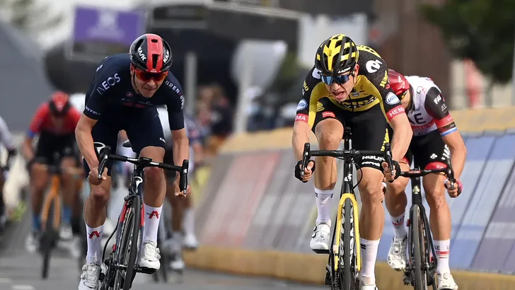 Wout van Aert wist zich op waarde geklopt: 'Benen liepen vol'