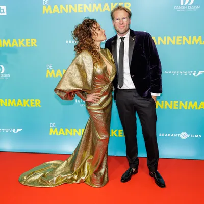 Katja en Leo bij de première