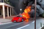 Ferrari F40 fire