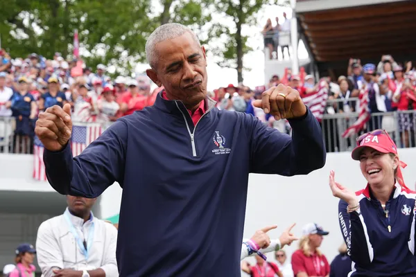 De moves van oud-president Obama konden op veel goedkeuring rekenen.