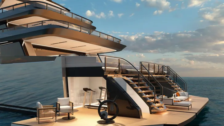 ISA Yachts Zeffiro 130 is luxe mobiele beachclub