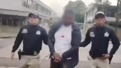 Arrestatie Belfar R. in Colombia.