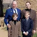 Prins Albert en prinses Charlene met prinses Gabriella en prins Jacques.