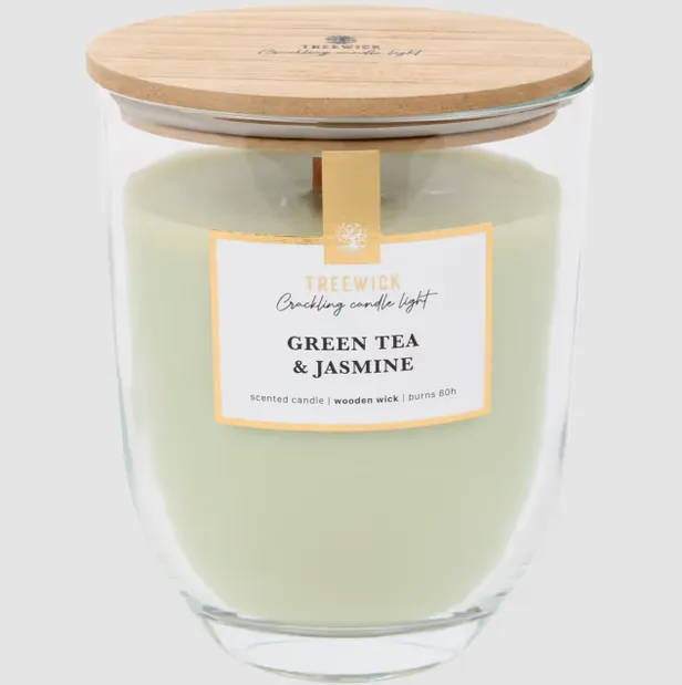 Treewick geurkaars - Green Tea & Jasmine - €5,95