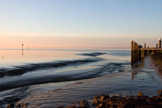De Waddenzee bij Holwerd