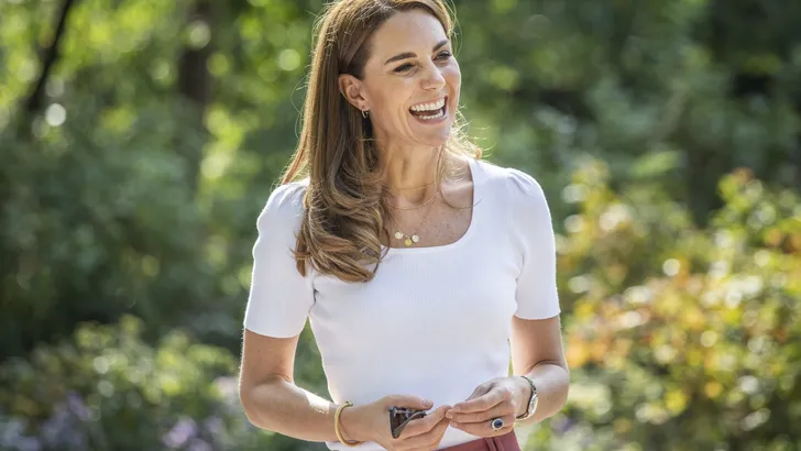 The Duchess of Cambridge in Battersea Park listening directly to parents about their experiences of parent-to-parent support.