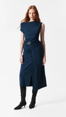 H&M – & Other Stories – Gedrapeerde midi-jurk € 89,00