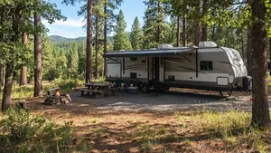 Gezin van zeven verkocht villa voor deze caravan, maar verdient daar nu bakken met geld mee