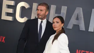 Victoria en David Beckham bij de Beckham Première in Londen