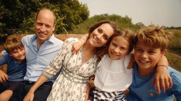 Prins William, prinses Kate, prins George, prinses Charlotte en prins Louis op een handout-foto van 9 september 2024.