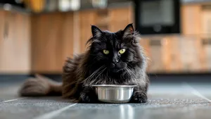 Waarom je kat aan de vloer krabt na het eten (en wat hij je probeert te zeggen)