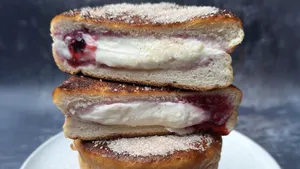 Een gezond kerstontbijt? Probeer deze gevulde French toast met een voedzame twist!