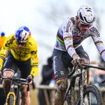 mathieu van der poel en wout van aert in de cross