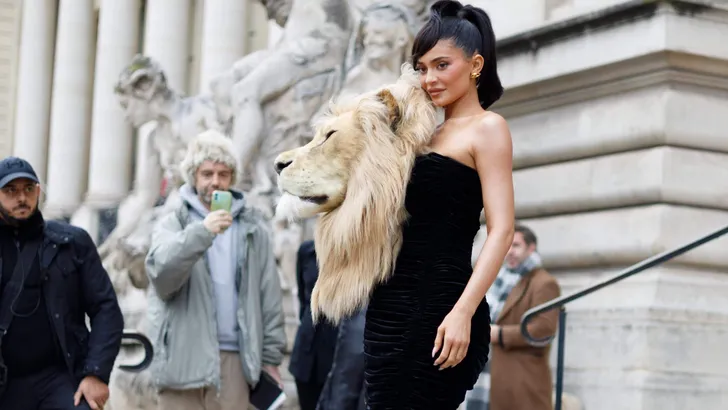 Kylie Jenner At Schiaparelli PFW