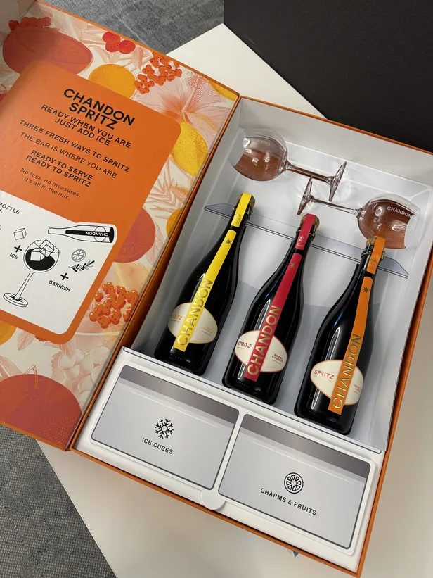 De drie nieuwe kant-en-klare Spritzes van Chandon Spritz 