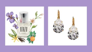 Otazu Eau de Parfum Amber Lacrima oorbellen Kristall