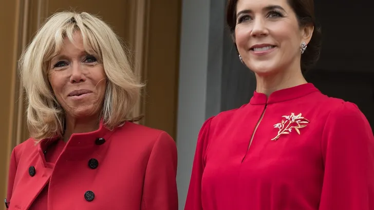 Mary en Brigitte stralen in het rood in Denemarken