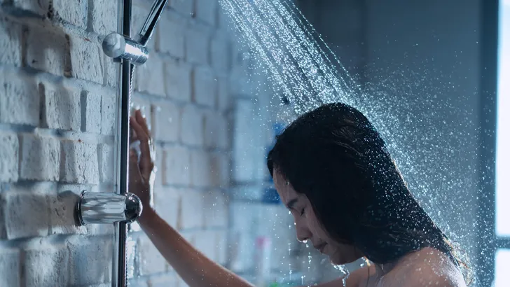 Asian woman is having a drama. She is suffering from depression.
