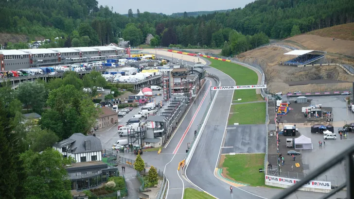 Het Circuit Spa-Francorchamps in België