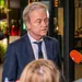 Geert Wilders staat de pers te woord in het Tweede Kamer-gebouw