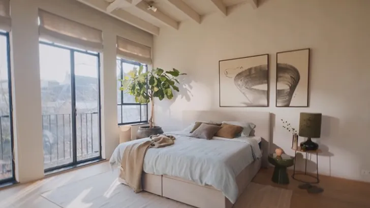 Bed in slaapkamer - Matt Opbergbed