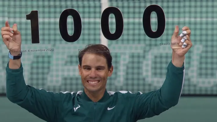 Nadal pakt 1000ste overwinning